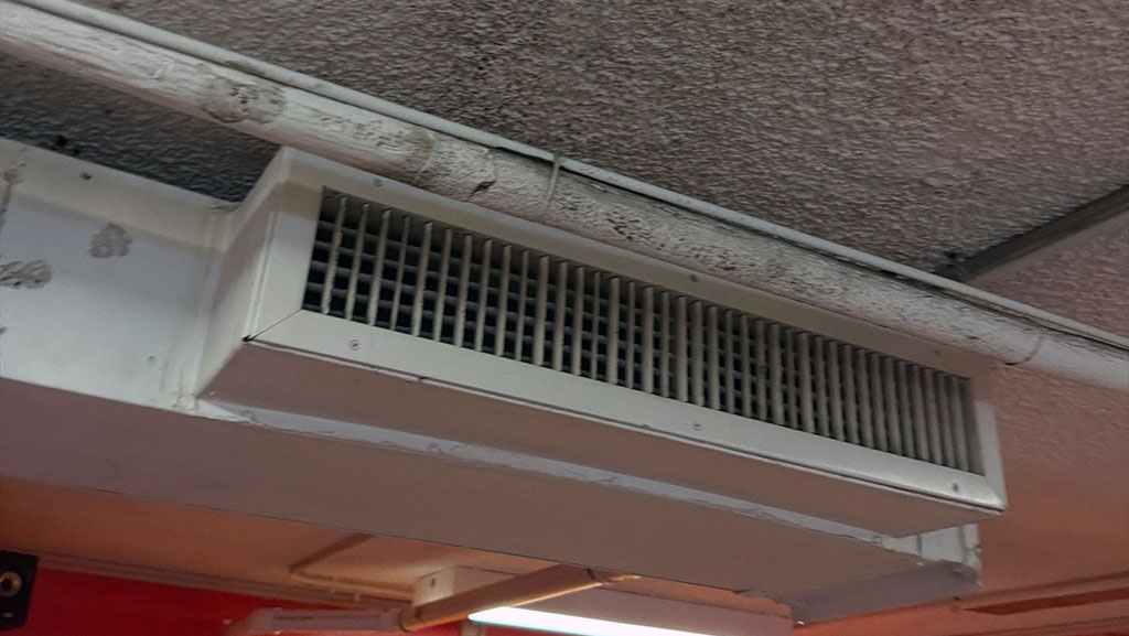 Mold around air duct